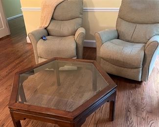 2- lazy boy recliners with remotes