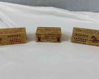 Herters World Famous Game Calls9 Rabbit Flusher99 Squirrel Call327Pheasant Flusher