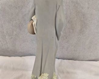 Lladro Old Man with Violin Porcelain Figure