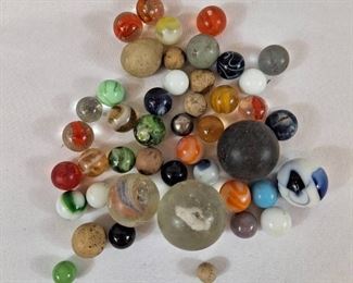 Lot Of Vintage Marbles