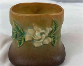 Rare Roseville Gardena Tan Square Vase 6563 Vase USA