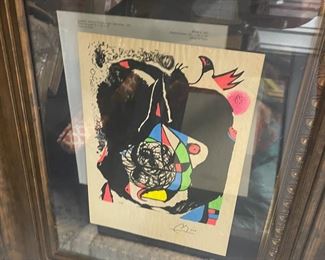 Vintage Joan Miro. Signed