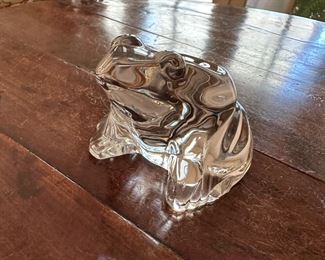 Crystal Frog by Baccarat 