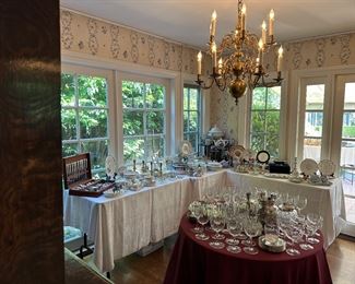 Fine Dining, Silver, Crystal, and China