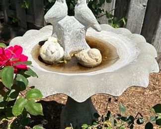 Concrete Bird Bath. 