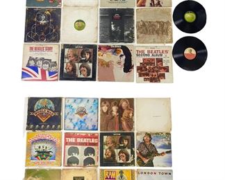 Vinyl Record Collection: The Beatles, The Doors, Rolling Stones, Eric Clapton, Bad Finger & More 