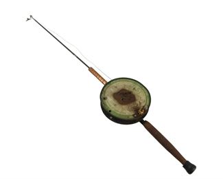 Arts & Crafts Saltwater Fishing Pole With Turner & Seymour Mfg. Co. Reel 