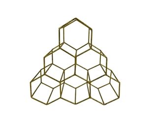 Mid-Century Honeycomb Wine Rack