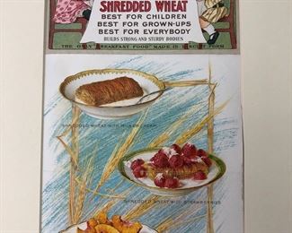 1909 Original Shredded Wheat Advertisement, Chromolithograph