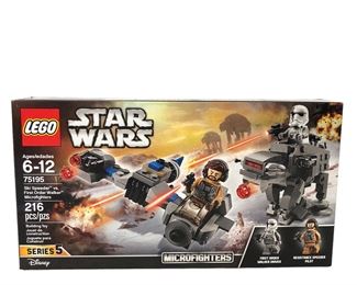 LEGO 75195 Star Wars Ski Speeder Vs. First Order Walker Microfighters, FACTORY SEALED 