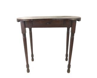 Vintage Frankson Furniture Single Drawer Kidney Console Table