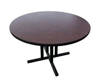 Four-Column Laminate Top Round Table