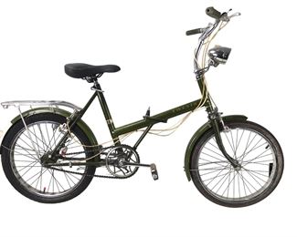 Vintage 1970s The Raleigh Twenty 3-Speed Folding Bicycle, Made In Nottingham, England 