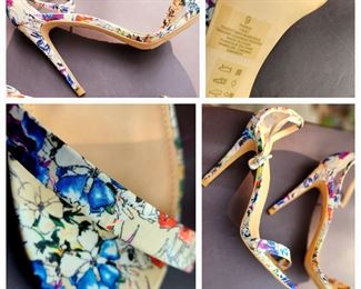Floral inspired Sandals sz 9