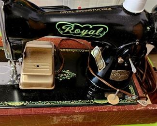 Vintage Sewing Machine by Royal