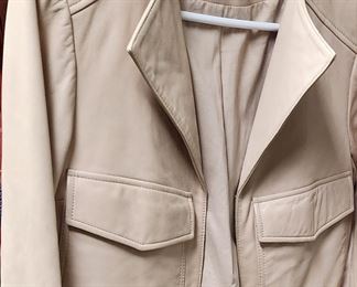 Bebe tan leather jacket 