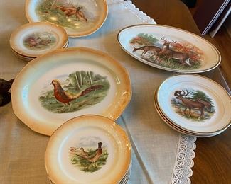 Antique Vintage Limoges China Bird Plates