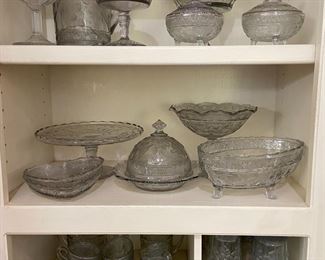 Bird and Strawberries by Indiana Glass Company.