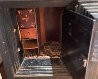 Inside the very big bank safe...