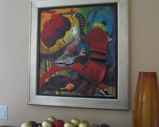 "In the Bass Zone II" by Marcus Glenn, Giclee on canvas Embellished