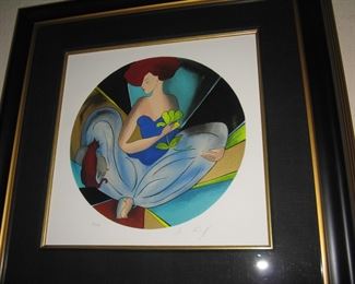 Serigraph signed by Linda Le Kinff