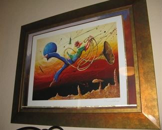 Marcus Glenn, signed & certified serigraph "Floatin with the Mojo"