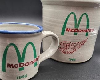 Red Wing McDonalds Crock and Cup