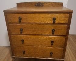 Antique Dovetail Join Oak Dresser