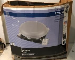 Attic Fan never installed.  Still in box.