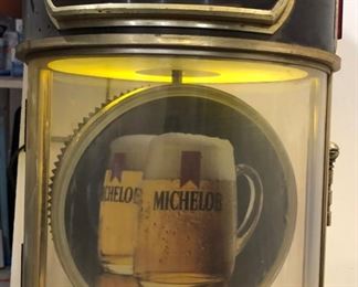 Rotating Michelob Advertisement Vintage Electronic Sign - Lighted