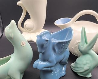 Vintage Red Wing Collectible Vases.  