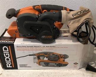 Ridgid variable speed belt sander