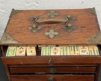 Vintage Mah Jongh Set