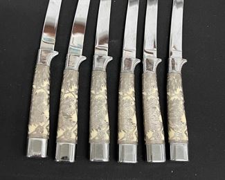 Sterling Overlay Knives