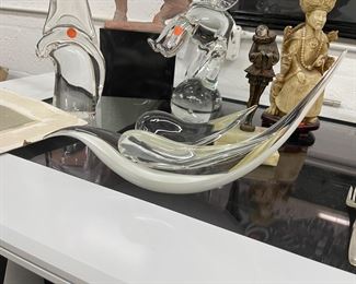 Signed Glass Sculptures