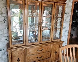 Bassett Oak China Cabinet!
