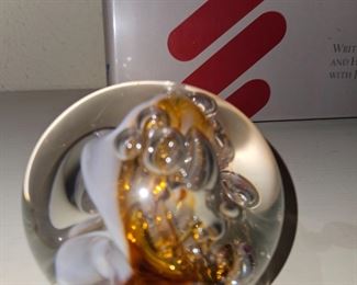 Longsway Orange White Paperweight ‘92!
