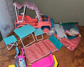 Vintage Barbie - Western Camping Fun w/Jeep!
