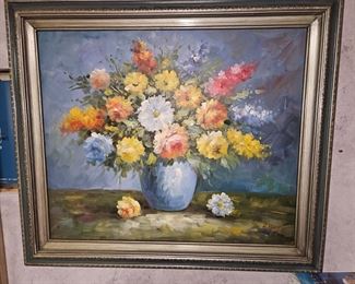 H.Mary Vintage Original Oil Painting!
