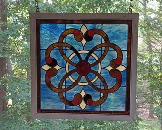 Framed Stained Glass Artwork