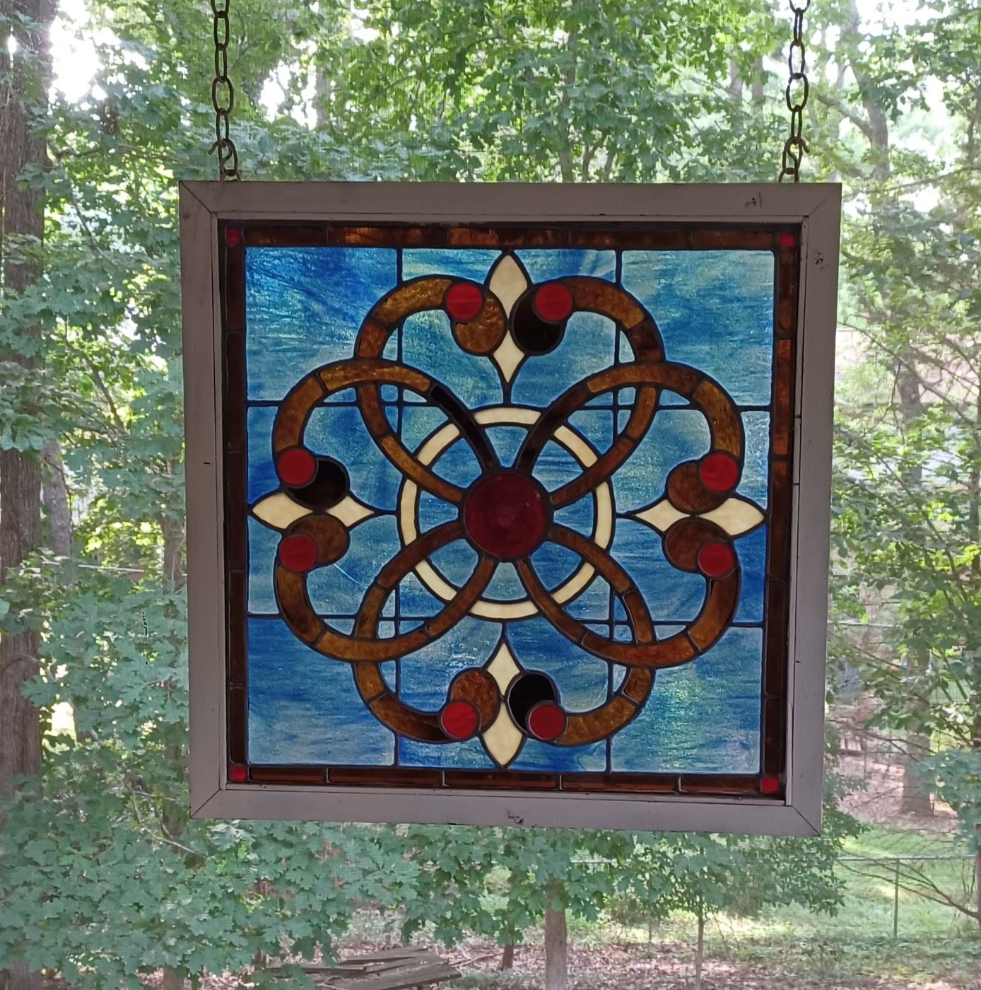 Framed Stained Glass Artwork