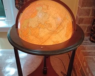 Neat Light Up World Globe on Stand