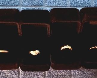 14 K Gold Rings With Stones