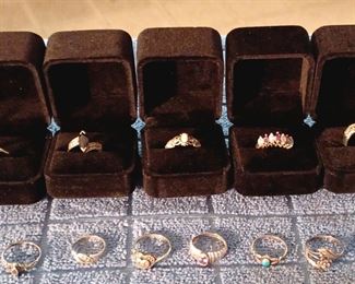 Selection of Sterling Silver Rings
