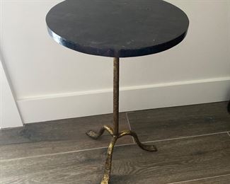 Hand applied gold leaf table. Great looking