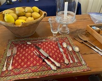 Sterling flatware in Stausbough pattern service for 8