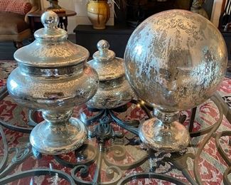 Mercury glass objects