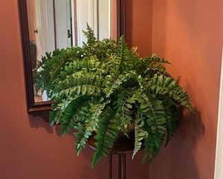 Antique Mirror / Plant Stand / Plant