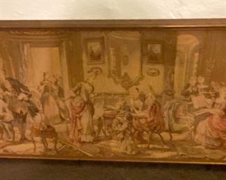 Framed Antique Tapestry