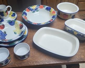 Large Set of Dansk Dinnerware and Accessory Pieces - Made in Italy